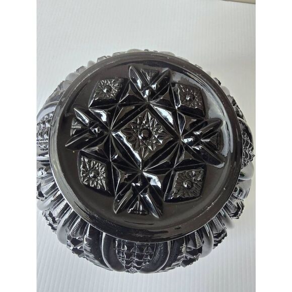 Tiara Indiana Glass Bowl Black Vintage - Picture 4 of 6